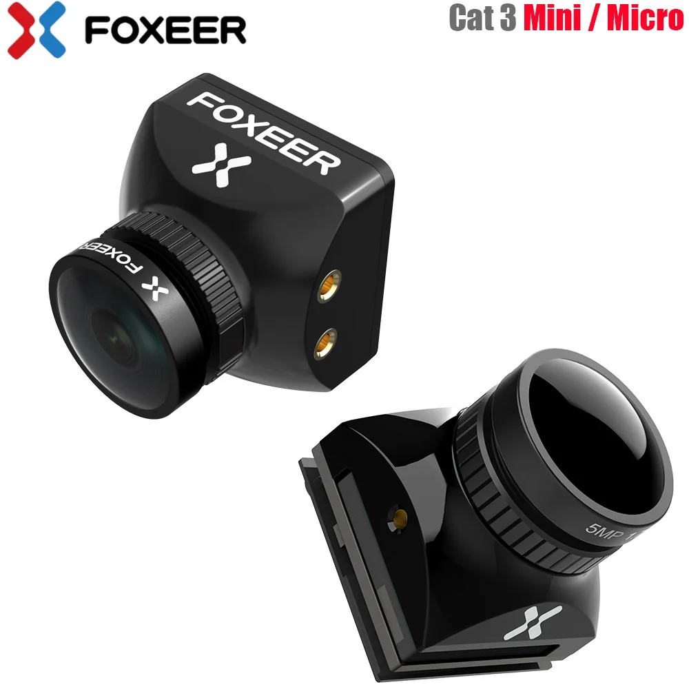 

Foxeer Mini Cat / Micro Cat 3 1200TVL Starlight 0.00001Lux FPV Camera Low Latency Low Noise FPV Camera For RC FPV Racing Drone