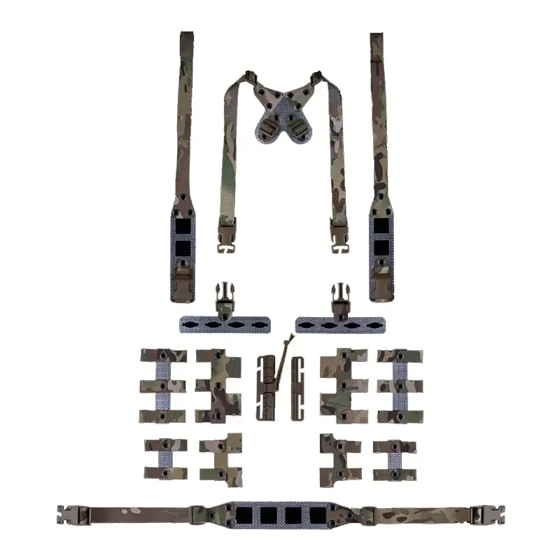 Lightweight Modular Chest Rig V2 Tactical Plate Carrier Vest Quick Release Buckle Free Combination Combat Gear for Men