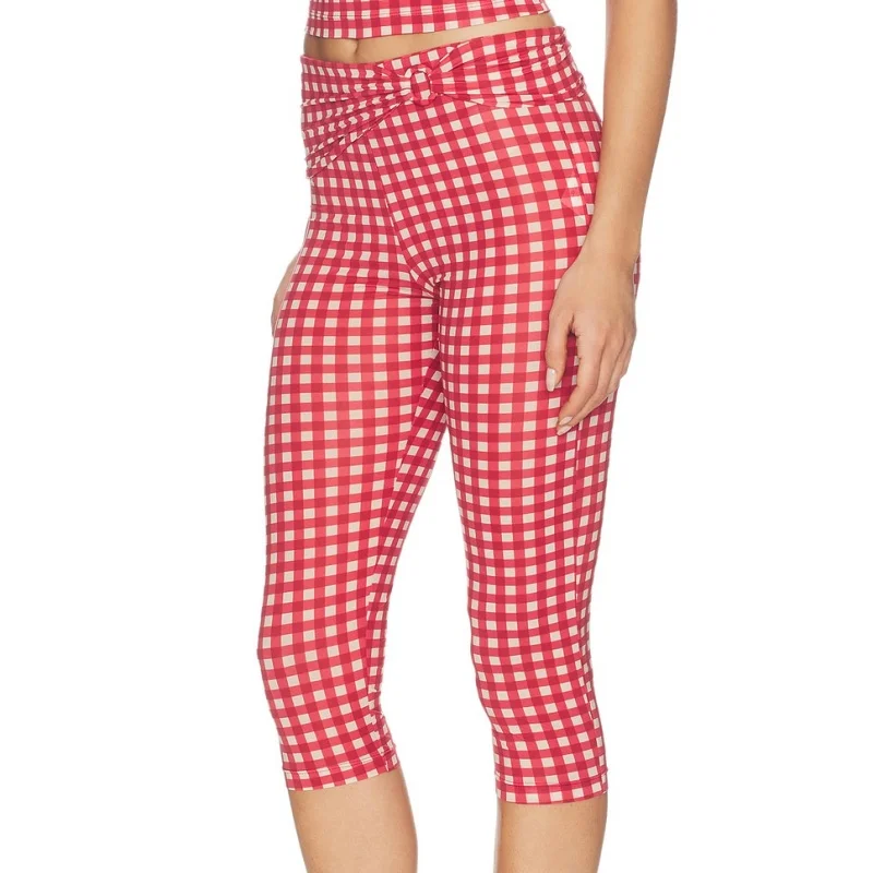 Korean Fashion Plaid Pants Women Y2K Vintage Checkered Trousers Harajuku Jogging Split Hem Cropped Pants