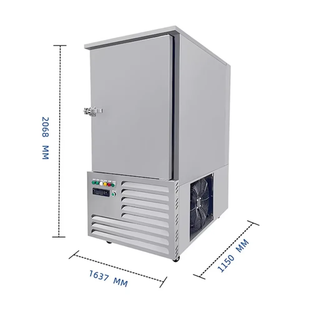 Commercial -80 ° C ultra-low temperature quick freezer 300L 10-layer tray stainless steel quick freezer