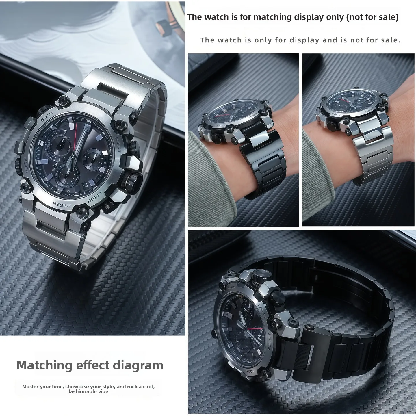 

Ремешок из титанового сплава для Casio G-SHOCK 5672 MTGB3000 MTG-B3000B/BD, модифицированный быстросъемный металлический ремешок для часов, аксессуары для браслета