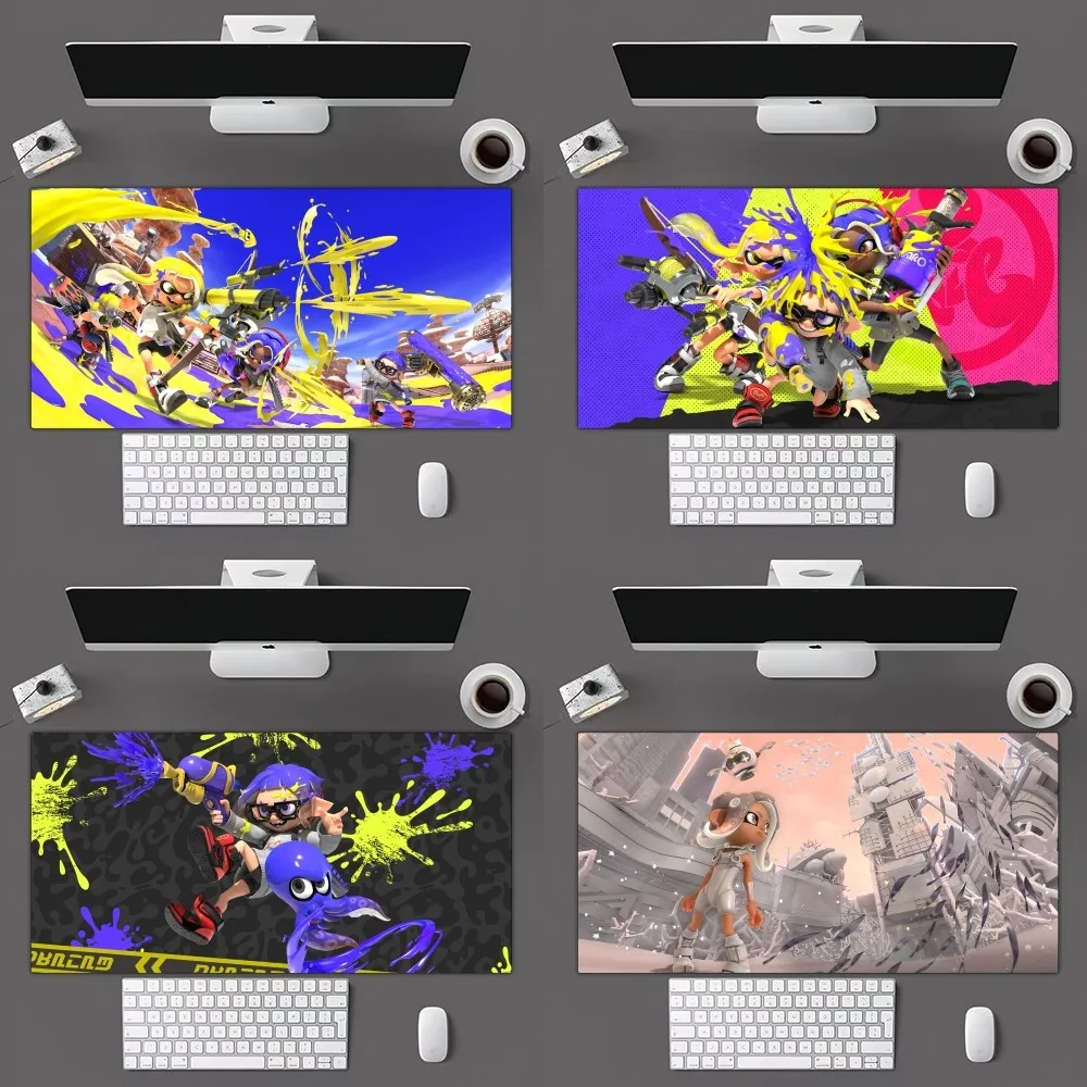 Hot Game S-Splatoon Mousepad Mousepad Gamer Mouse Pad Size For Office Long Table Mat