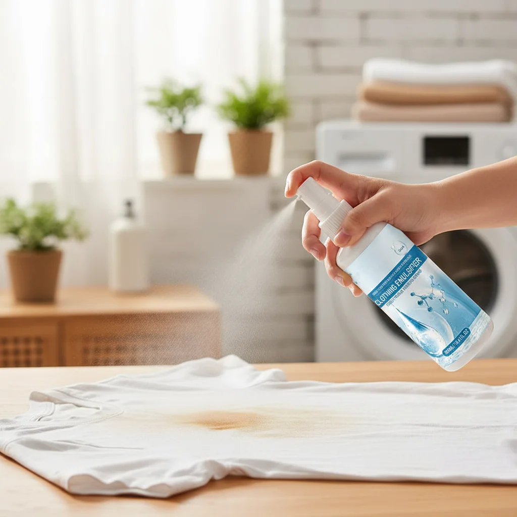 Oil Stain Cleaning Fluid Percarbonate Soda Liquid Detergent Ionic Emulsifier Stain Treater Spray Fabric Rust Remover Baking Home