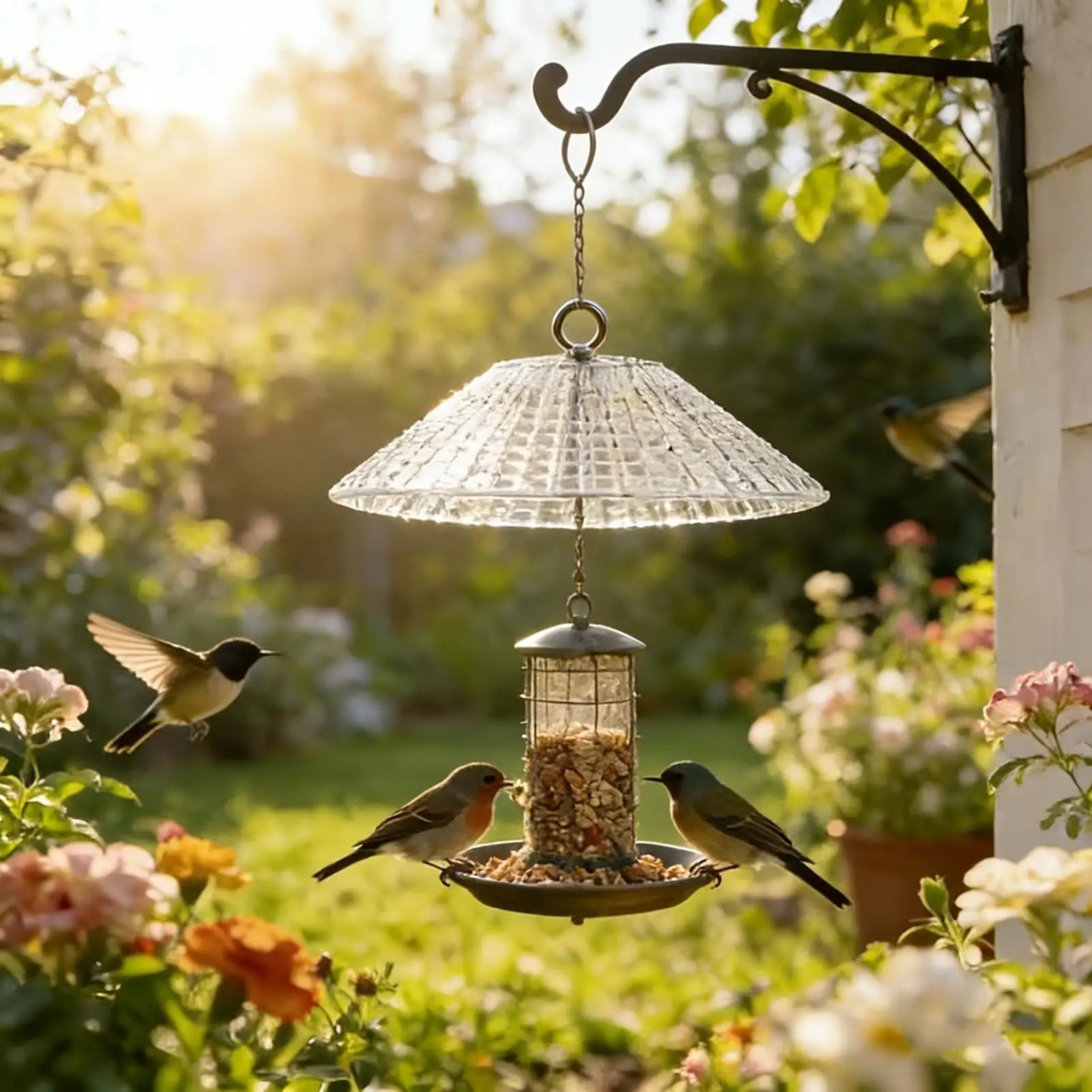 

Защитный кожух для кормушки для птиц, водонепроницаемый, большой, от белок, для кормушек на столбах, деревьях, птичниках, кормушек на окнах