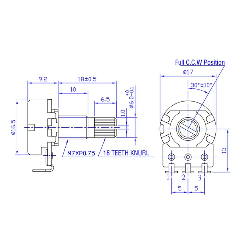 Guitar Crankset Inspired Audio Potentiometer Long Shaft Switch Kit for Upgrade and Replacement Needs