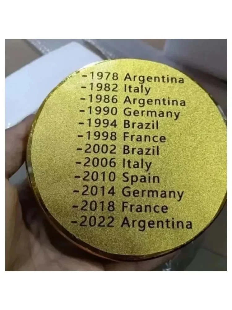 Trophée du Champion du monde argentin, coupe de Football, Souvenir en résine, jeu de Football doré, artisanat, décoration de maison de Style européen