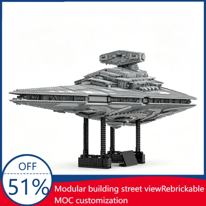 

5928PCS Customize ISD Chimaera Rebels Version Space War Ship MOC Creative Model DIY Assembly Educational Toy Collection Toy Gift