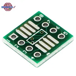 20PCS/Lot SOP8 Turn DIP8 MSOP / SOIC / TSSOP IC SOP8/TSSOP8/SOIC8/SSOP8 Board TO DIP Socket Adapter PCB Converter 0.65mm 1.27mm