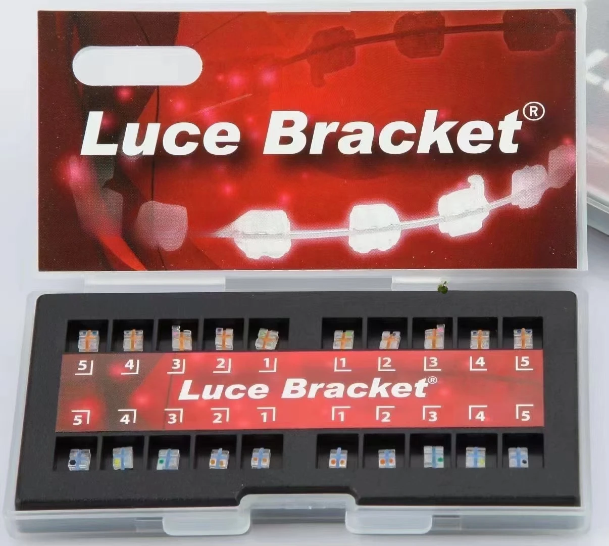

South Korean imported Luce single crystal ceramic bracket, transparent mesh bottom straight wire arch invisible consumables