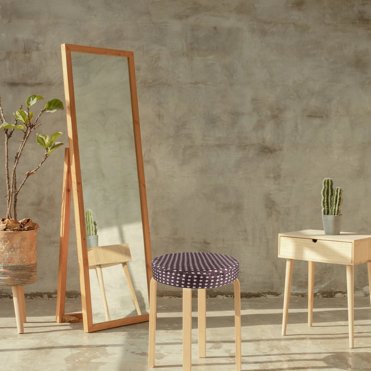 

Подушка для детского сиденья, подушка для обеденного стула, хлопковая губка высокой плотности, нескользящая подошва круглой формы, для малышей