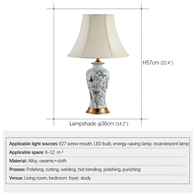 SEAN Modern Ceramic Table Lights LED Simple Creative Luxury Bedside Desk Lamp For Home Living Room Study Bedroom