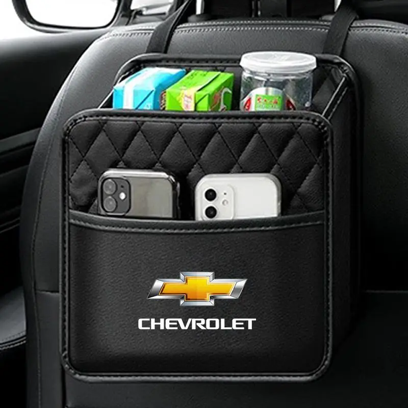 Car Organizer Storage Box Phone Pocket Pouch Car Back Seat Hanging Storage Bag For Chevrolet Colorado Cruze Spark Captiva Malibu