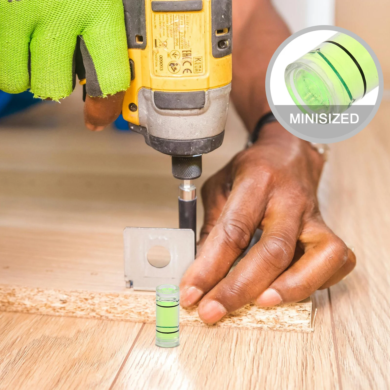 10pcs Mini Spirit Level Woodworking Crafting, Compact Precision Bubble Level Tool For Picture Hanging, Small Leveling Gauge For