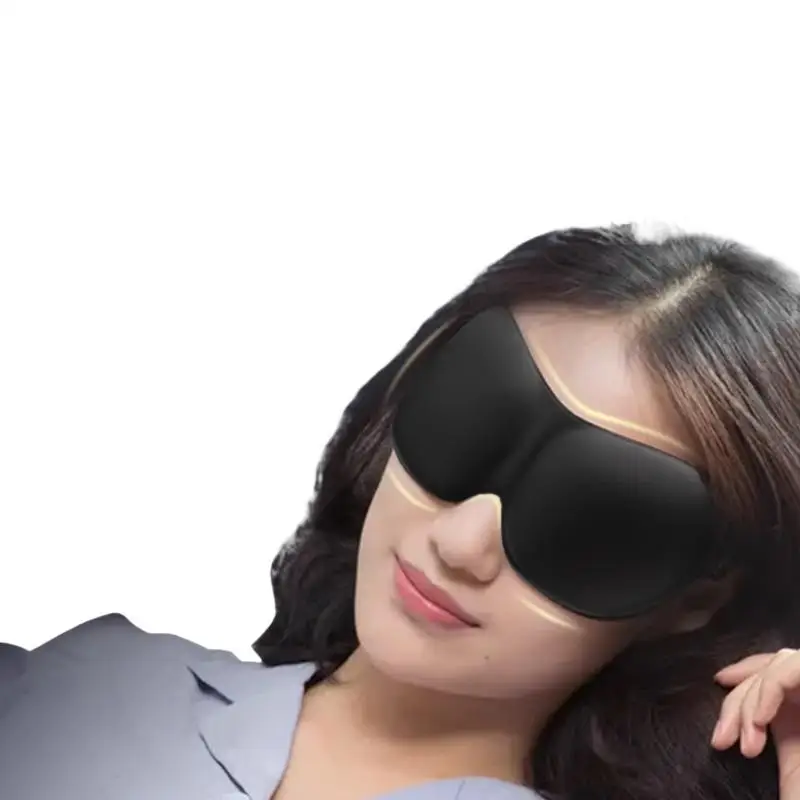 3D-Schlafmaske, Augenbinde, Schlafhilfe, weiche Memory-Schaum-Augenmaske zum Schlafen, Reisen, leicht, Slaapmasker, Augenabdeckung, leichter Stil – Detail 5