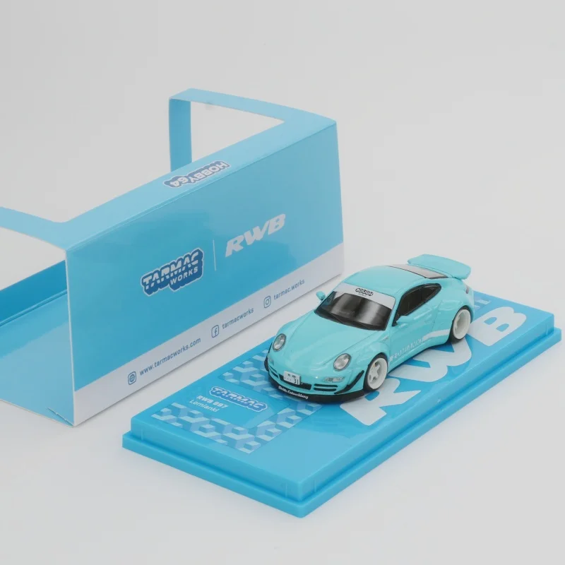 

TW В НАЛИЧИИ 1:64 Синий 997 RWB Lomianki Литая под давлением модель автомобиля Коллекция игрушек Tarmac Works