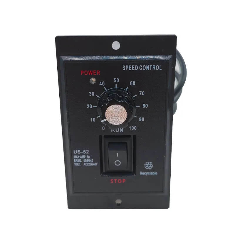 US-52-B 220V 400W ac speed controller forword backword with filter capacitor ac regulator motor control 5W 60W 250W 300W