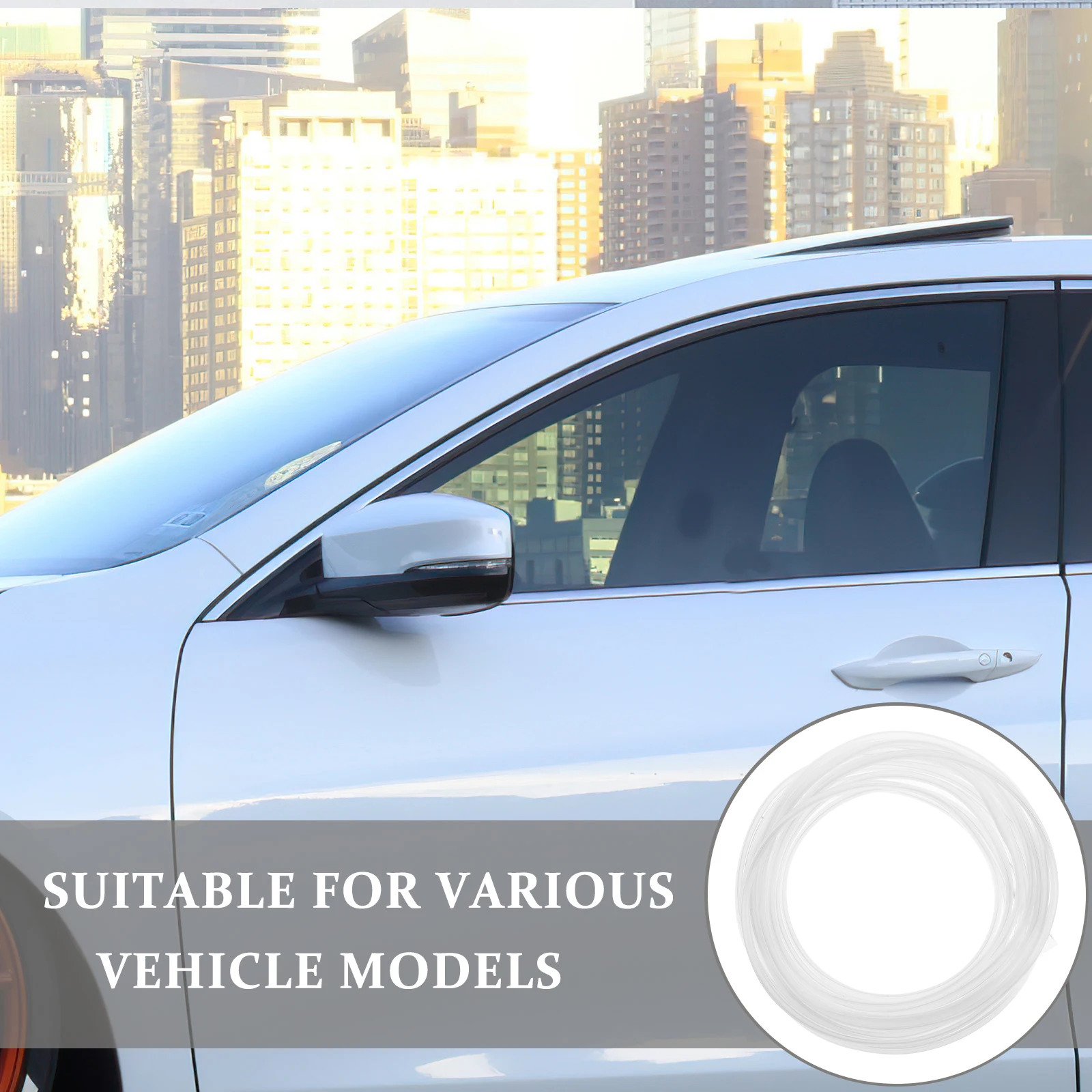 

6M Anti Collision Strip Durable Thin Design Car Door Protector Easy Installation PVC Material Auto Accessories