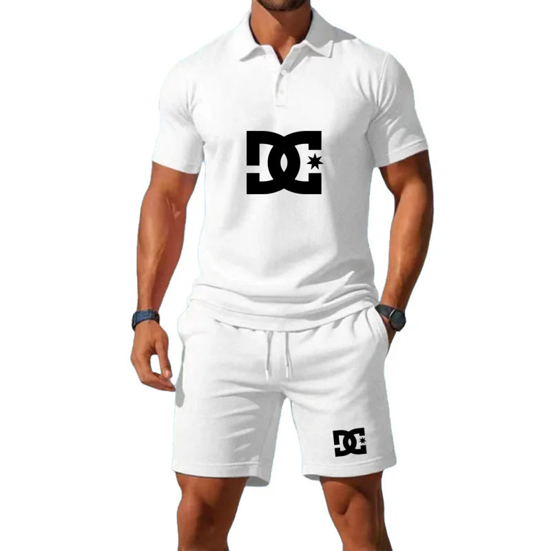 

Men's casual outdoor fashion 2026 T-shirt sports shorts summer new comfortable short sleeved two-piece set