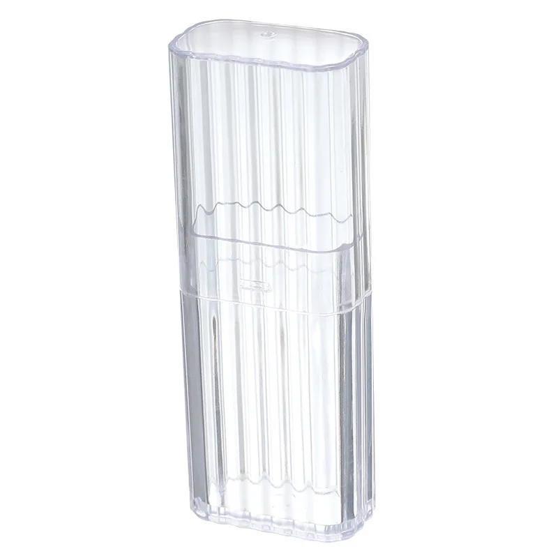 Portable transparent travel toothpicks, cotton swab boxes, small items, bandage sorting and organizing boxes