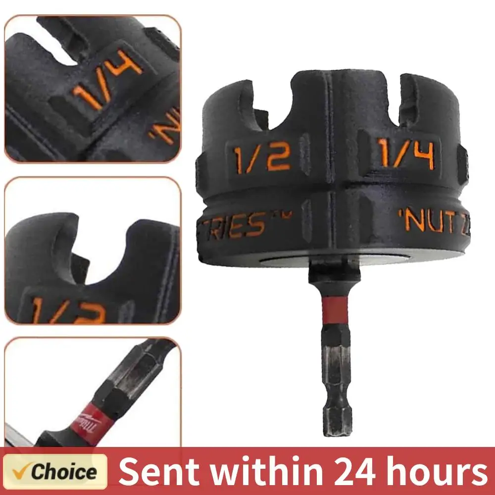 

Nut Zip Drill Attachment Multifunction Nut Drill Bit Socket Hex Shank Nut Driver Extractor for Fast Nut and Bolt Removal