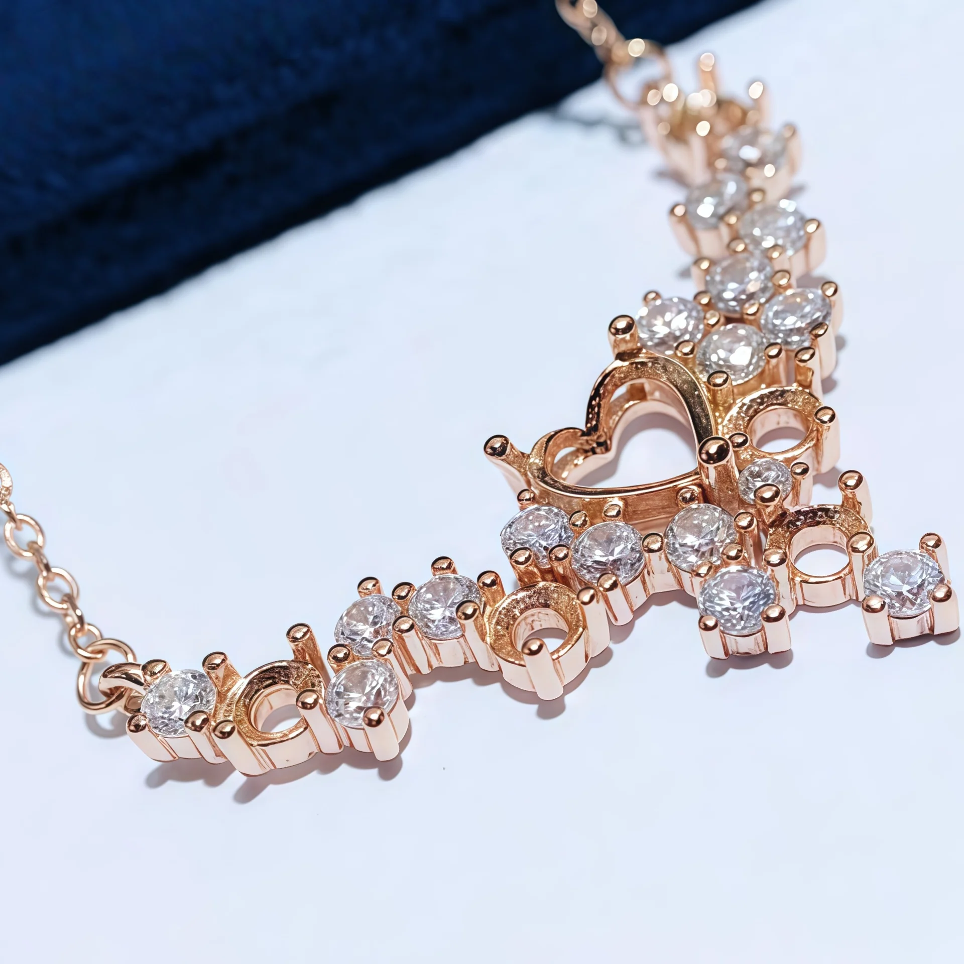 موضة عقد دي اي واي حامل فارغ S925 فضة إعداد 6 مللي متر على شكل قلب حجر غرامة الزركون حفلات الزفاف مجوهرات للمرأة #4