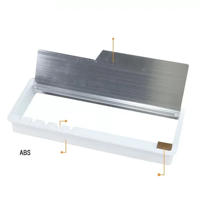 Rectangular Computer Desktop Line Hole Decorative Cover Aluminum Desk Outlet Wire Hole Cover Grommet Desk Cable Hole Cover
