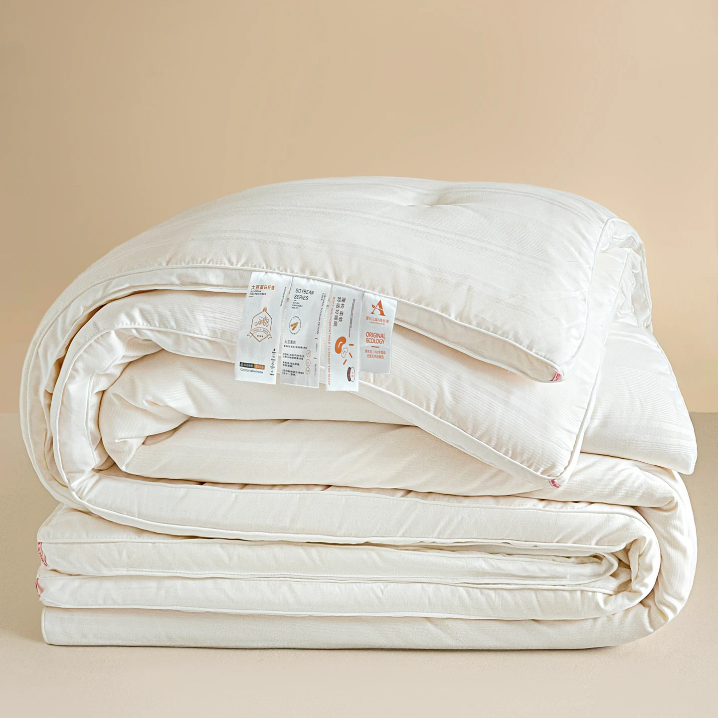 

Новое премиальное одеяло из чистого хлопка с соевым наполнителем 2025 года, всесезонное, прочное, дышащее, для студентов