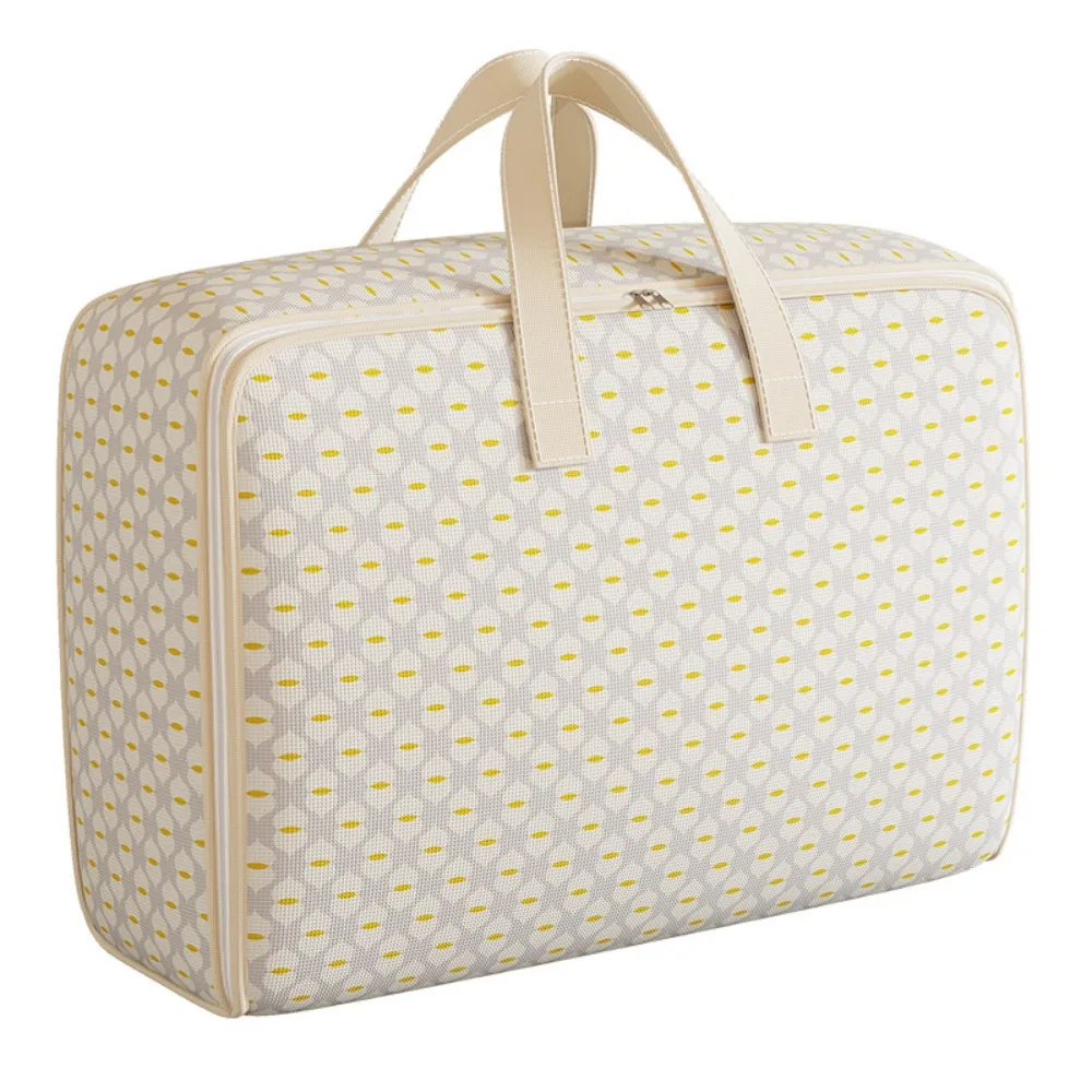 Foldable Quilt Storage Bag Dust-Proof Large Capacity Clothes Storage Bins Handle Wardrobe Sorting Storage Bucket
