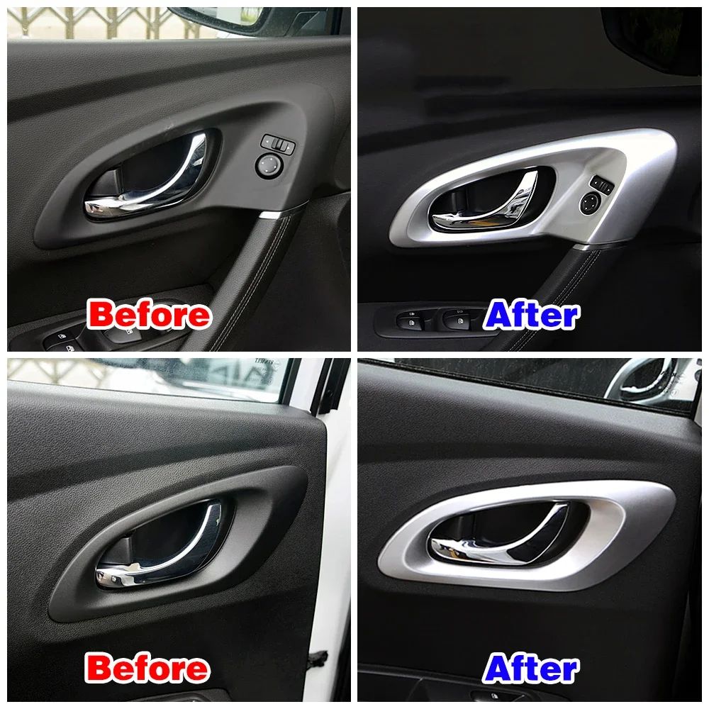 For Renault Kadjar 2015-2019 Auto Interior Central Control Modify Frame Cover Trim Inner Part Car Styling Refit