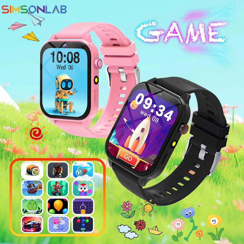 

Детские умные часы с фонариком, водонепроницаемые HD сенсорный экран, монитор сна, игровая камера, сигнализация, студенческие учебные часы для мальчиков и девочек, подарок