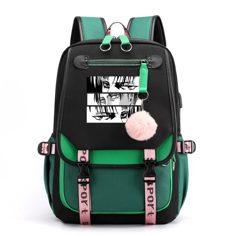 Fashion Rucksack Anime Levi Ackerman Printing Backpack Women Men Girl School Bag Travel Bag Harajuku Laptop Bag Daily Backpack