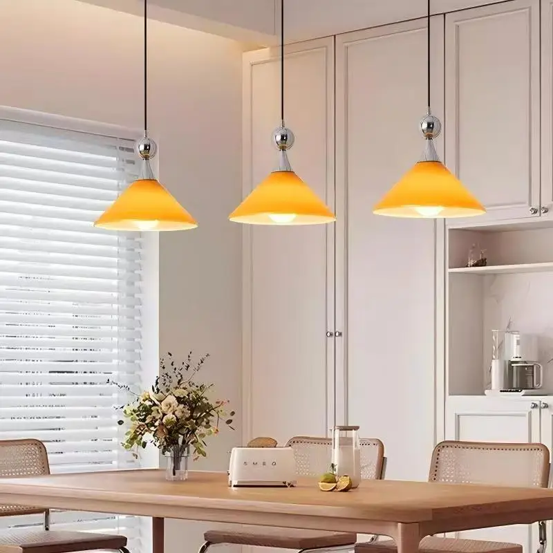 Vintage French  Pendant Lights Minimalist Hanging Lamp For Bedroom Bedside Dining Room Hallway Island Desk Suspension Light