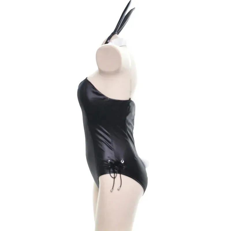 Kawaii Sexy Bunny Girl Materiale in ecopelle Coniglio Donna Set di buona qualità può essere indossato ai costumi cosplay di coniglietti di fumetti