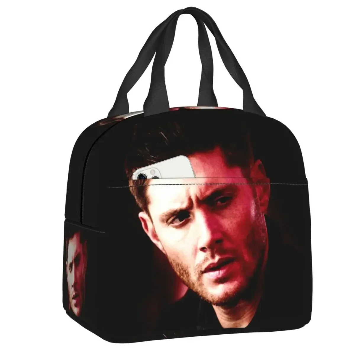 

Supernatural Dean Winchester Insulated Lunch Bag for Women Portable Thermal Cooler Bento Box School Work Picnic Travel Food Bags