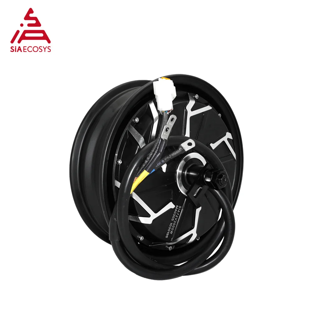 QSMOTOR 12*3.5inch 260 5000W V4 72V 95KPH BLDC In Wheel Hub Motor For Electric Motorcycle From SIAECOSYS