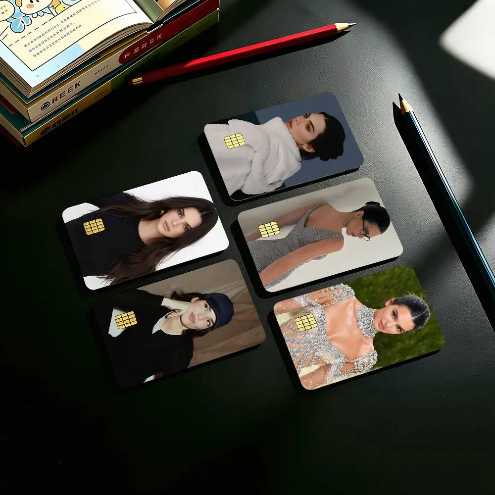 Famous Model Kendall Jenner Credit Card HD Stickers Game Card Decal Small Chip Waterproof Sticker Gift