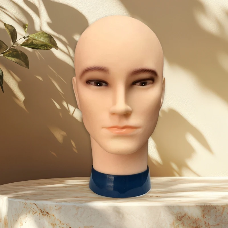 رجل نموذج الشعر رئيس رجل أصلع عارضة أزياء رئيس لصنع شعر مستعار وعرض النظارات