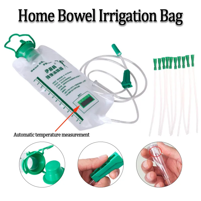1200ML Home Enema Intestinal Flushing Bags Protable Detoxification Colon Bowel Flushing Tool