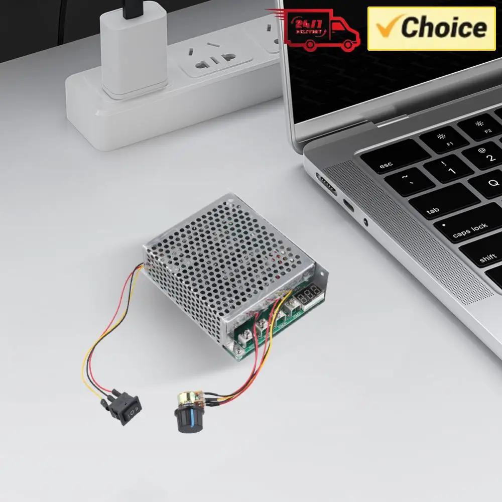 

Motor Driver Controller Board DC 10-55V Regulating Current DC Speed Controller 12V 24V 48V Forward/Reverse Electronic Components