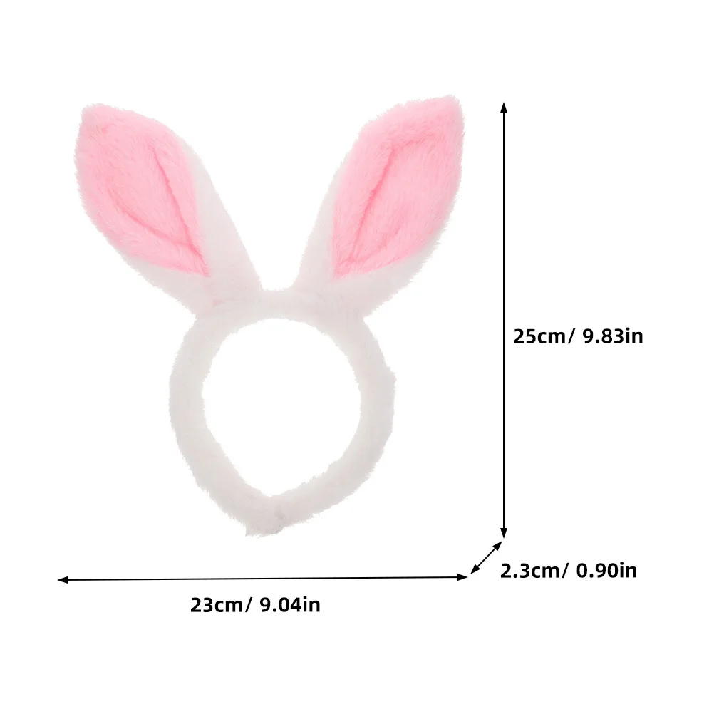 2개입 토끼 소녀 머리띠 만화 부활절 헤어 액세서리 파티 코스튬 헤드드레스 여성 소녀용 만화 머리띠