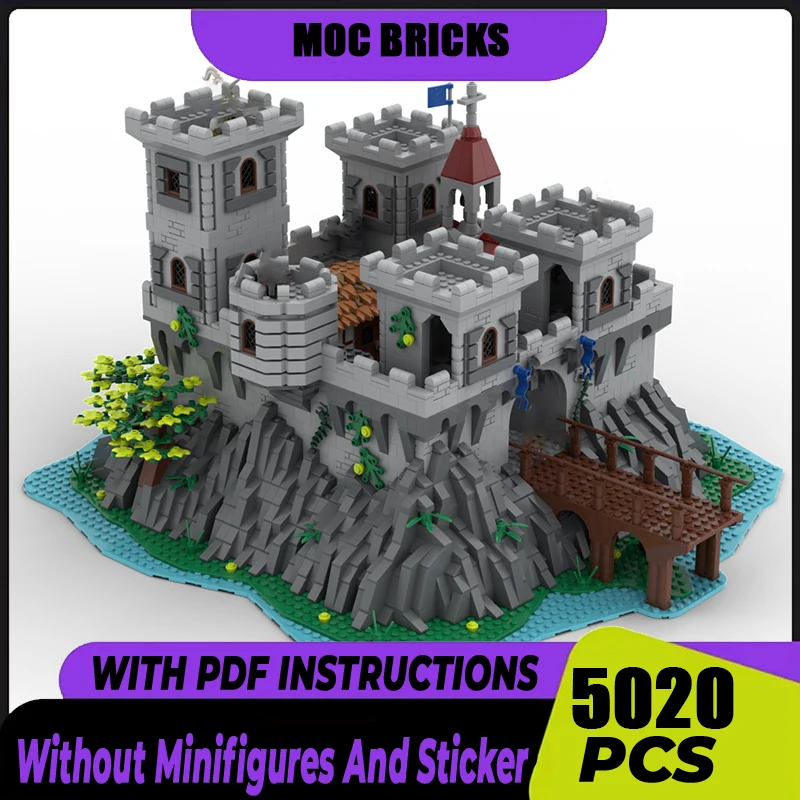 Medieval Castle Model Moc Building Blocks Medieval Eagle Castle Model Technology Brick DIY Assembly Construction Toy Gift