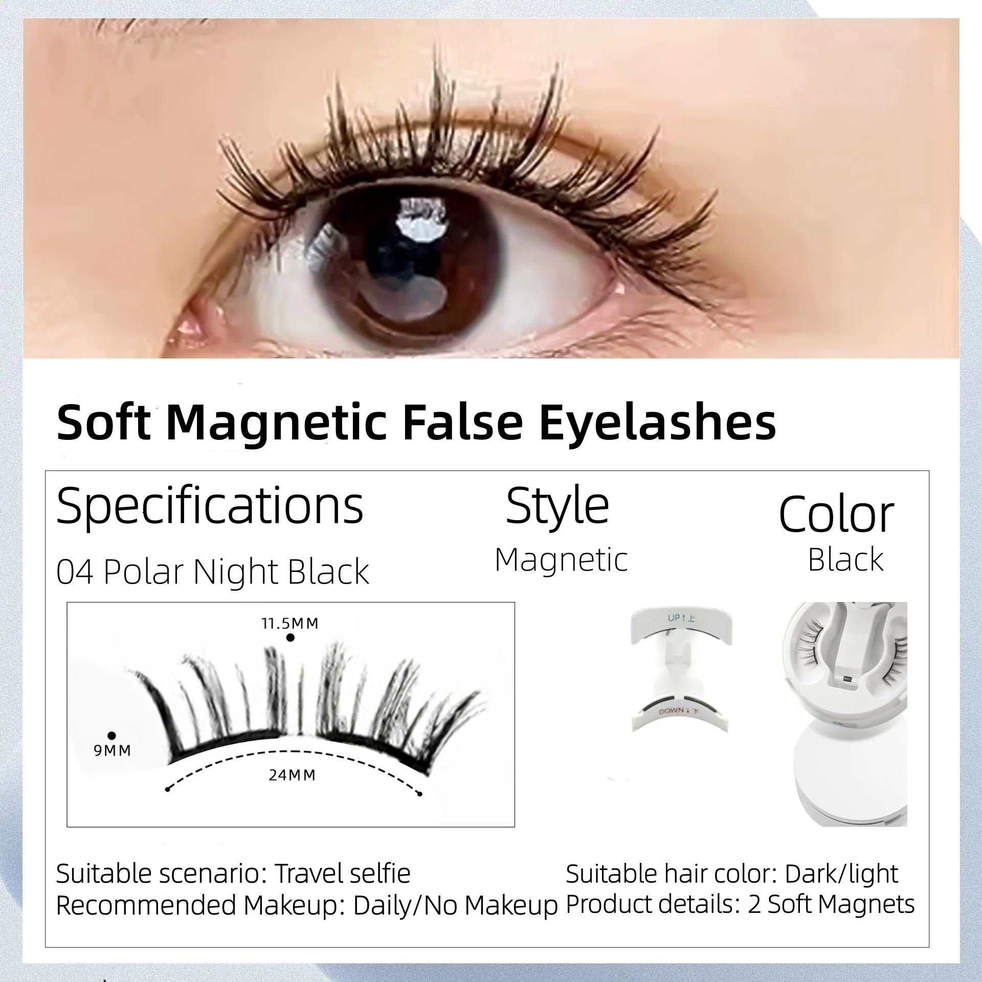 C Curl – cils magnétiques doux, adhésif facile, sans colle, nouveau Style, Kit de cils à aimant Long