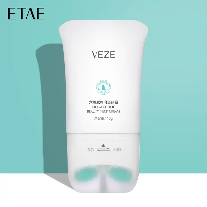 Hexapeptide elastic double wheel beauty neck cream fine ammonia gel dilute neck lines lift firm V-shaped massage repair cream