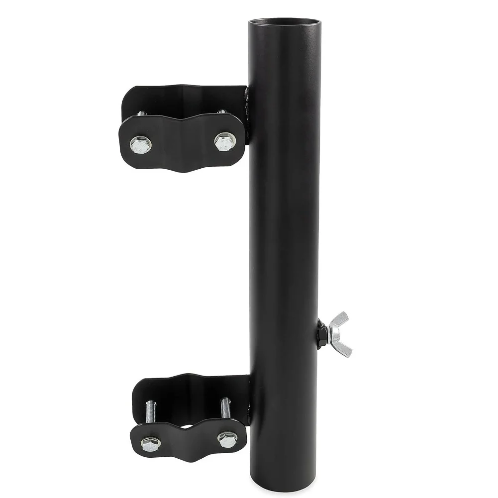 Ladder Bracket RV Flagpole Holder For Outdoor Display Rustproof Aluminum Full-wrap Welding Dual Thumb Screw Mechanism