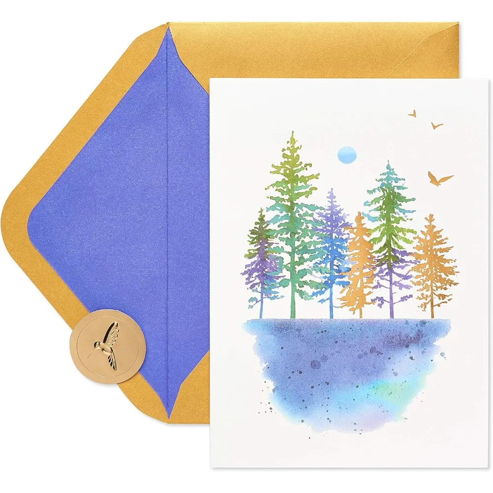 

Blank Card (Watercolor Trees)