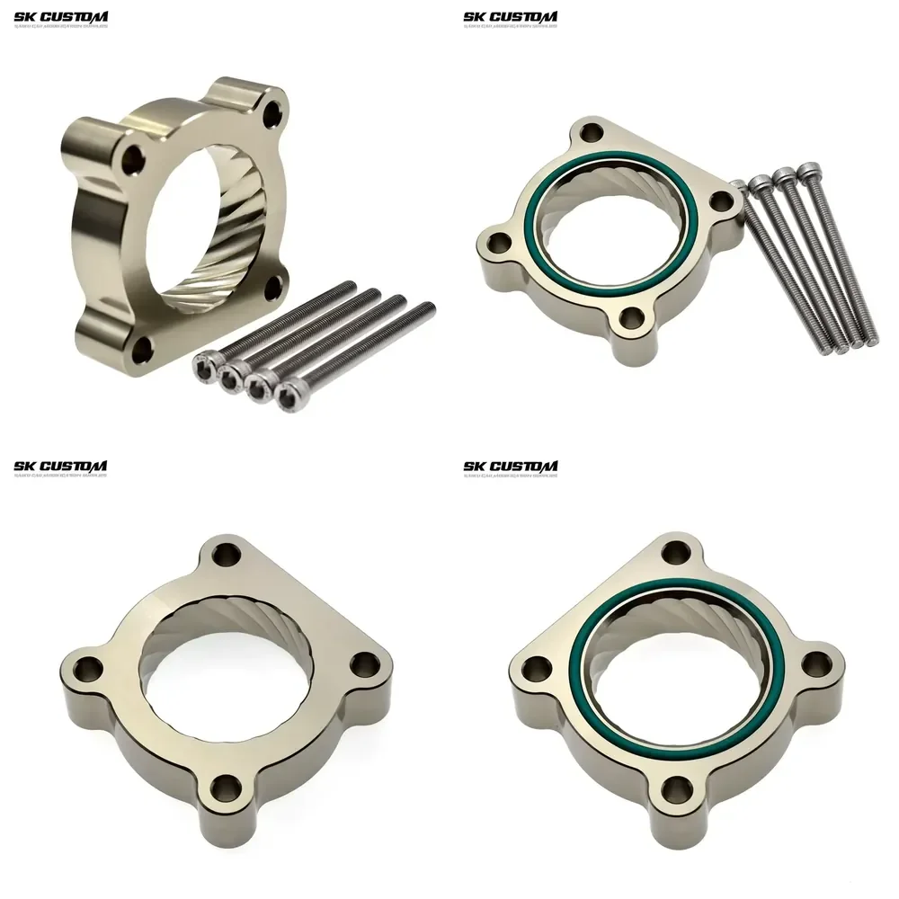【Premium Quality Daria】 SK CUSTOM Aluminum Intake Manifold Throttle Body Spacer for Tiida Bluebird Nv200 Venucia