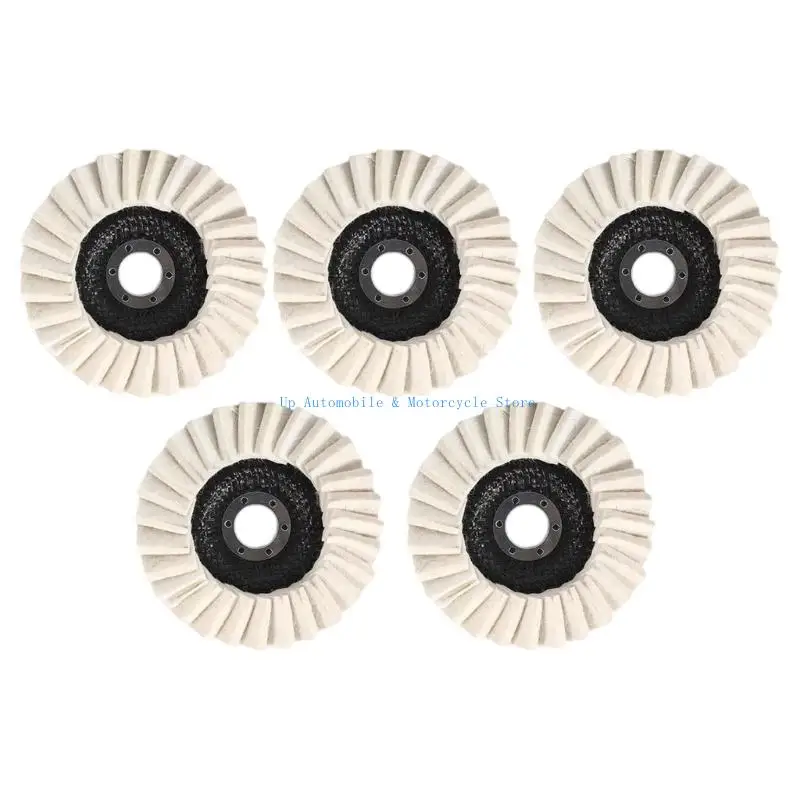 

270E Wool Polishing 125mm Metal Restoration Surfaces Refining set for Vehicles