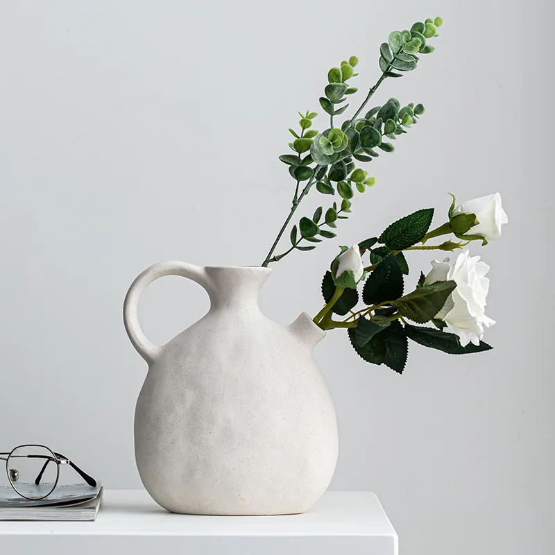 Ceramic Vase Home Decor Nordic Wedding Decoration Desktop Art Flower Vase for Decor Home Decoration Accessories Dropshipping