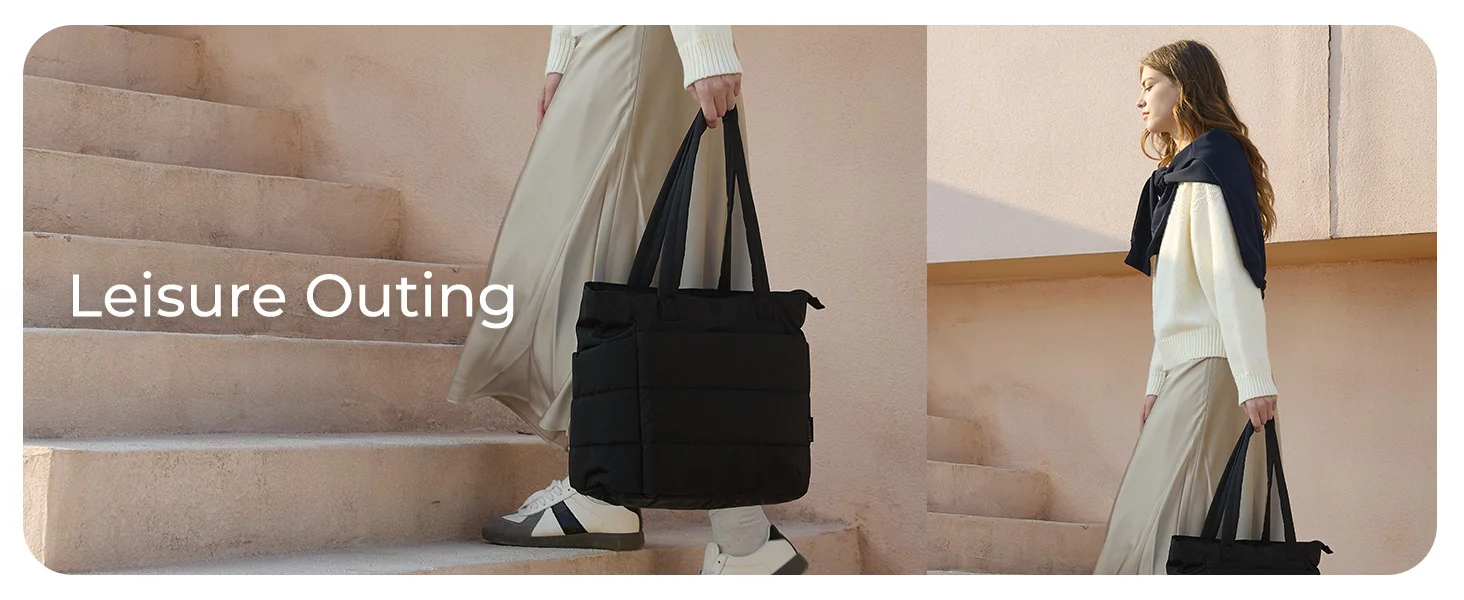 BAGSMART Women's Bag Large Capacity Solid Color Tote Bag Versatile Handbag for Commuter Work Student Class Shopping Bag