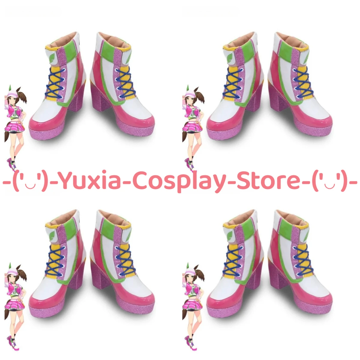 

Юксиакосплей! Uma Musume Pretty Derby Ines Fujin обувь для косплея аниме игровой реквизит сапоги из искусственной кожи Хэллоуин карнавальный костюм для вечеринки